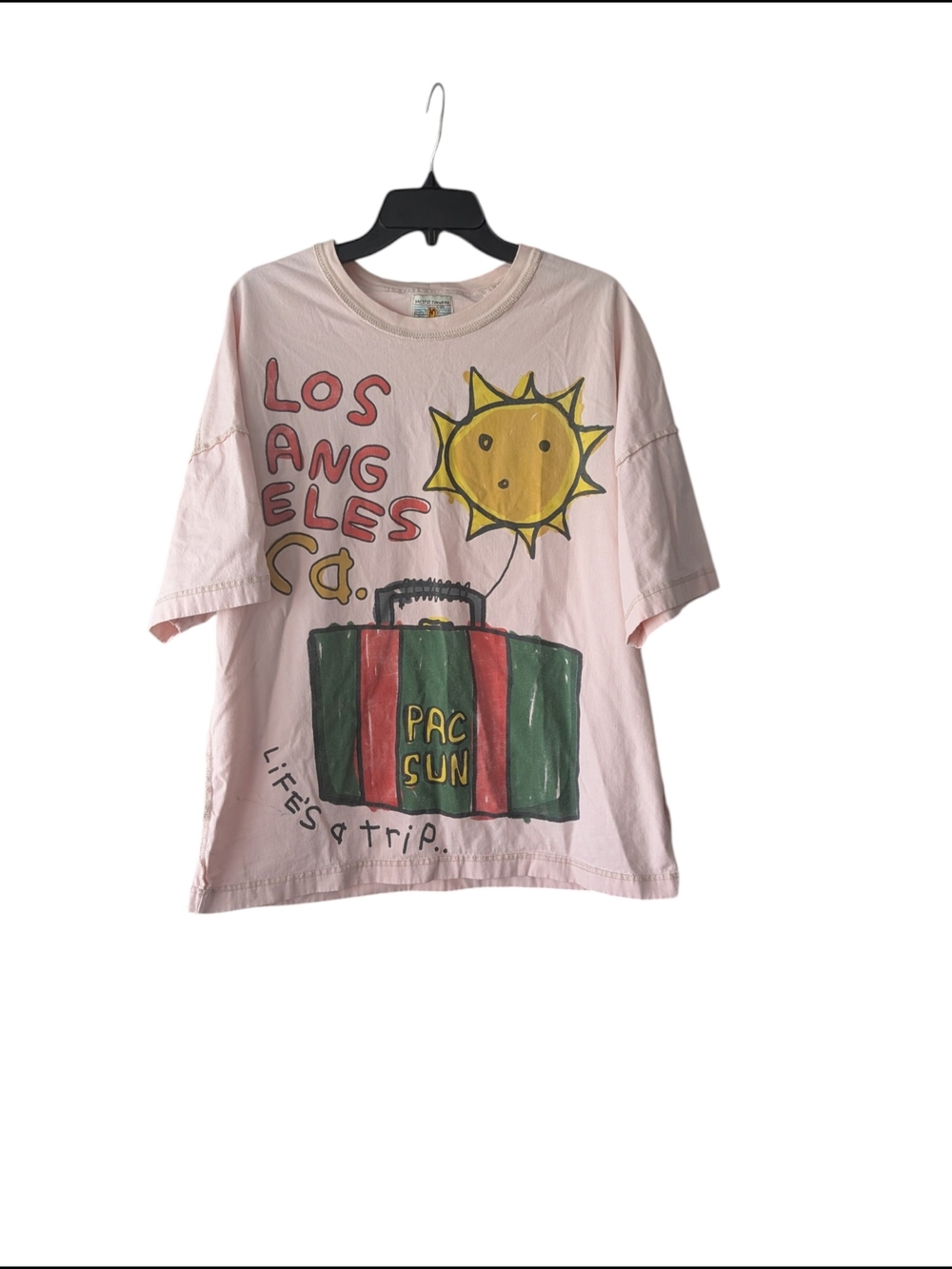Pacific Sunwear Pink Graphic Los Angeles Tee Sz.M